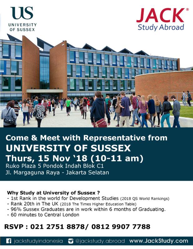 Sussex info session 2018