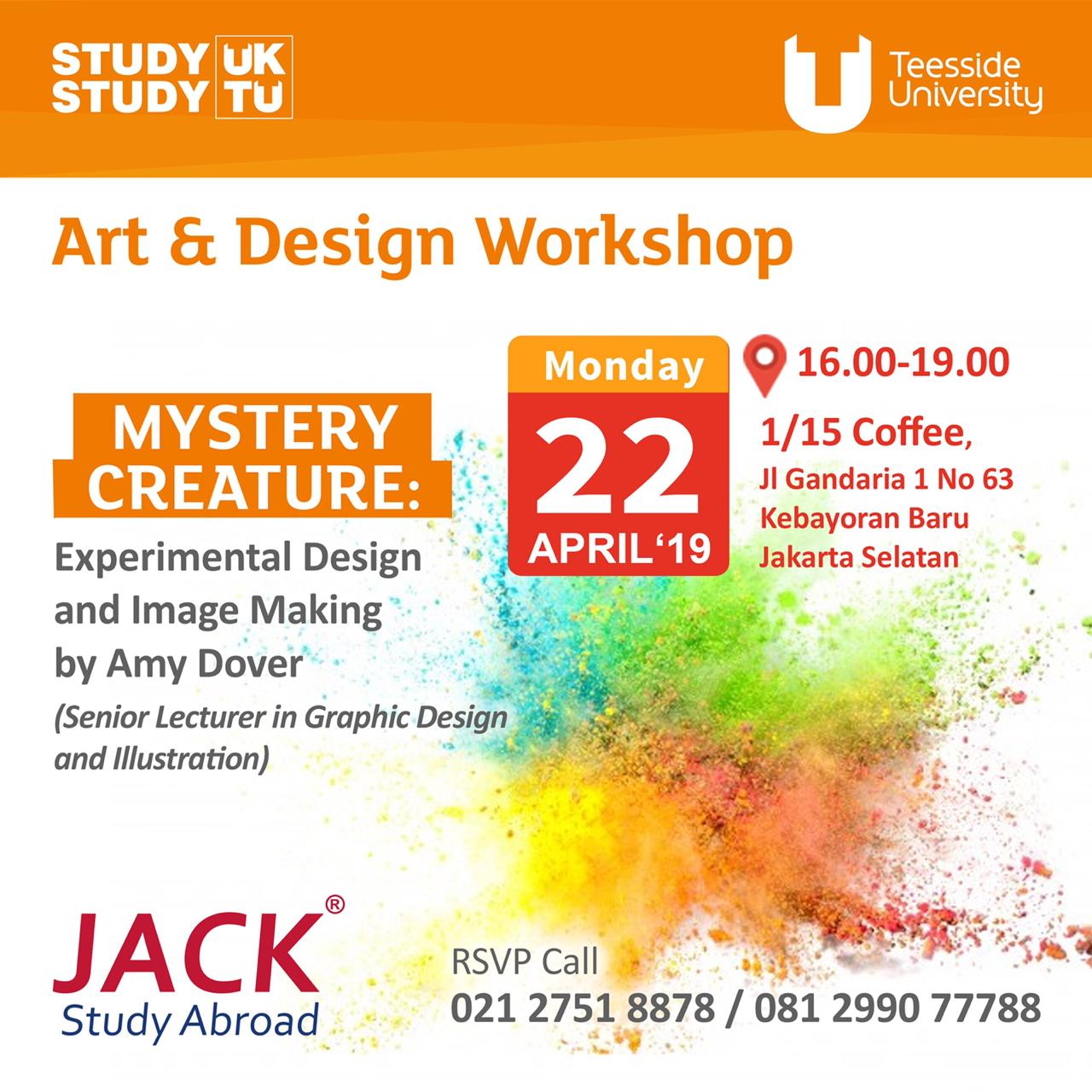 art & design workshop with teesside university